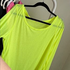 IVL Collective Neon Yellow Sheer Women's Top